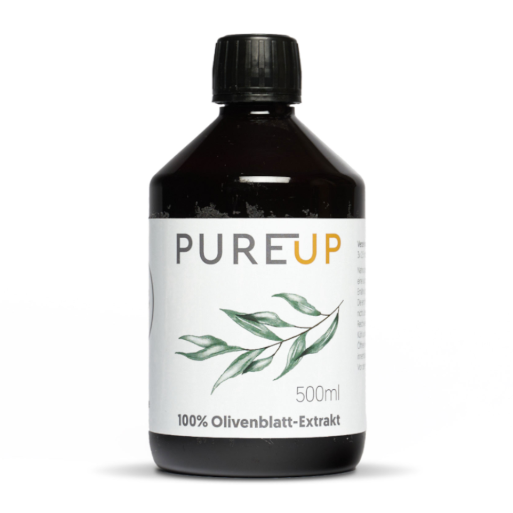 1x Olivenblatt-Extrakt 100% (500ml) - PUREUP